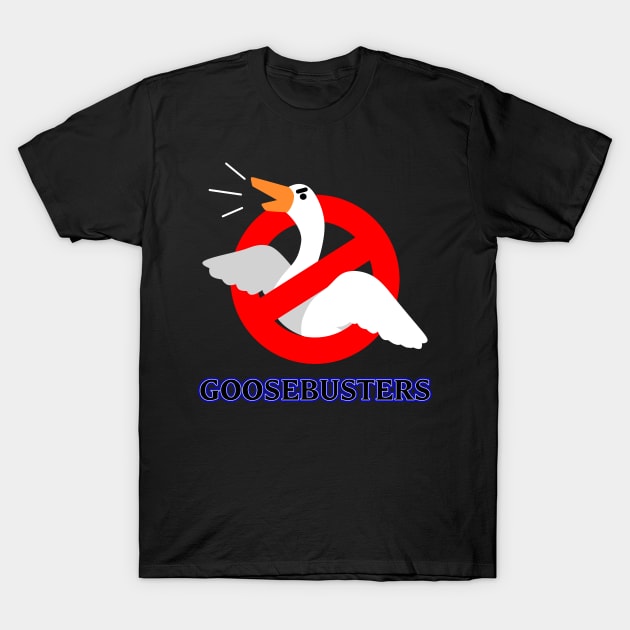 Funny Goose Gamer Retro 80's Ghost Movie Mashup Parody T-Shirt by BoggsNicolas